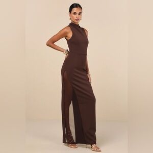 Lulu's Chocolate Brown Maxi Dress